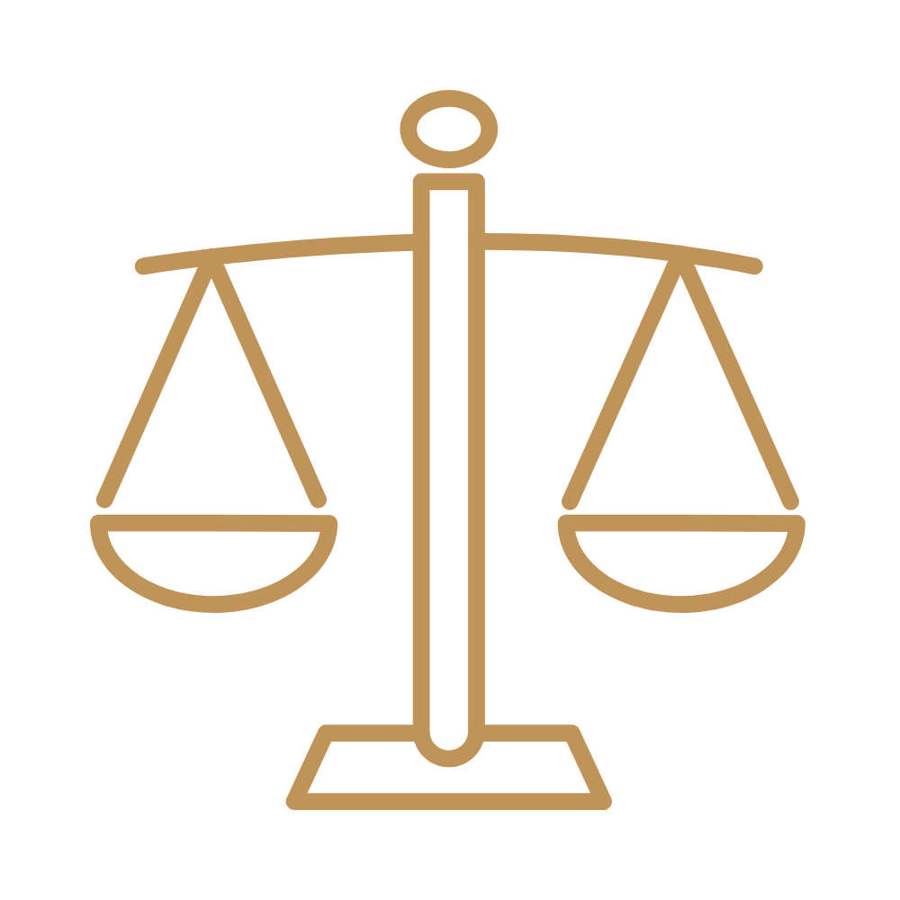 Pictogramme représentant la balance de la justice